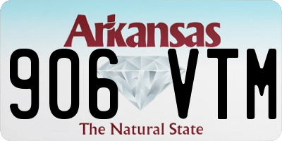 AR license plate 906VTM