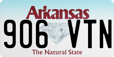 AR license plate 906VTN