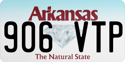 AR license plate 906VTP