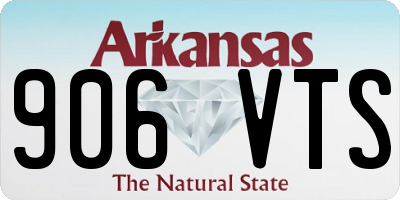 AR license plate 906VTS