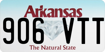 AR license plate 906VTT