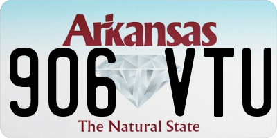 AR license plate 906VTU