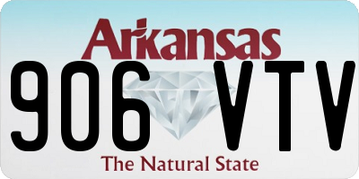 AR license plate 906VTV