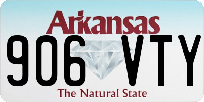 AR license plate 906VTY
