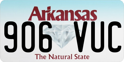 AR license plate 906VUC