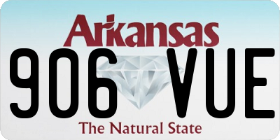AR license plate 906VUE