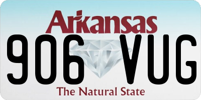 AR license plate 906VUG