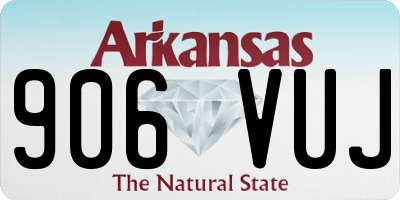 AR license plate 906VUJ