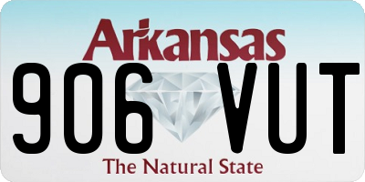 AR license plate 906VUT