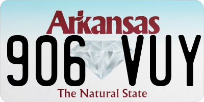 AR license plate 906VUY