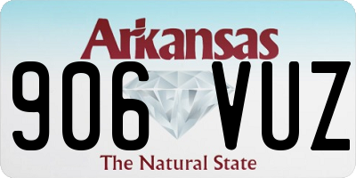 AR license plate 906VUZ
