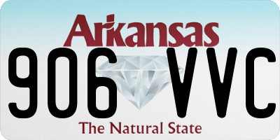 AR license plate 906VVC
