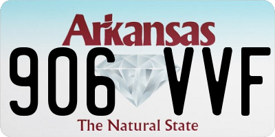 AR license plate 906VVF