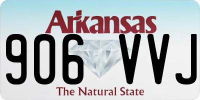AR license plate 906VVJ