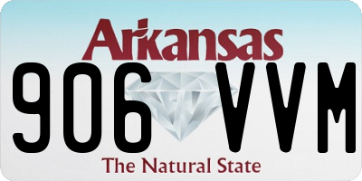 AR license plate 906VVM