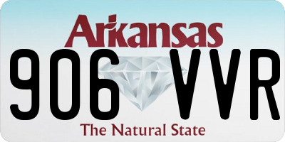 AR license plate 906VVR