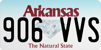 AR license plate 906VVS