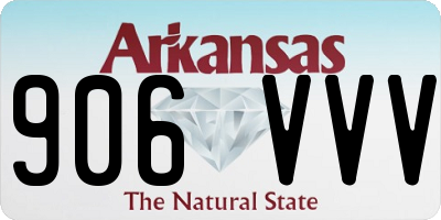 AR license plate 906VVV