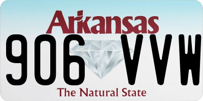 AR license plate 906VVW
