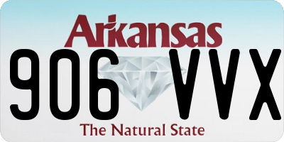 AR license plate 906VVX