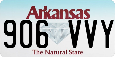 AR license plate 906VVY