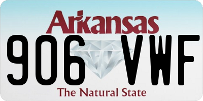 AR license plate 906VWF