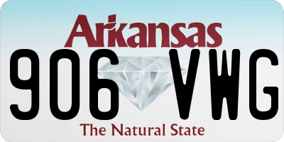 AR license plate 906VWG