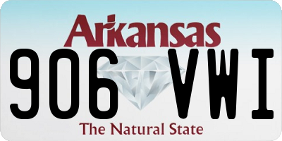 AR license plate 906VWI