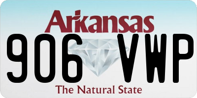 AR license plate 906VWP