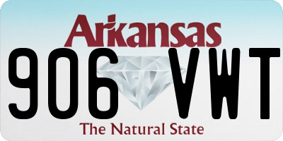 AR license plate 906VWT