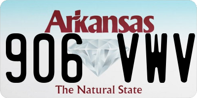 AR license plate 906VWV