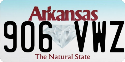 AR license plate 906VWZ