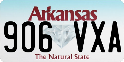 AR license plate 906VXA
