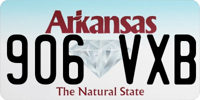 AR license plate 906VXB