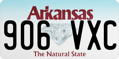AR license plate 906VXC