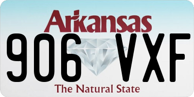 AR license plate 906VXF