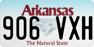 AR license plate 906VXH