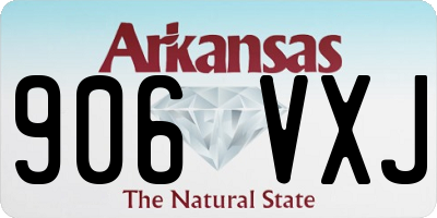 AR license plate 906VXJ