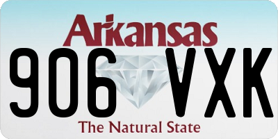 AR license plate 906VXK