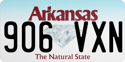AR license plate 906VXN
