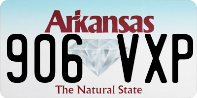 AR license plate 906VXP