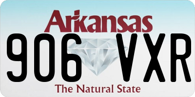 AR license plate 906VXR