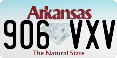 AR license plate 906VXV