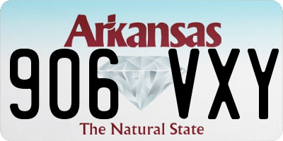 AR license plate 906VXY