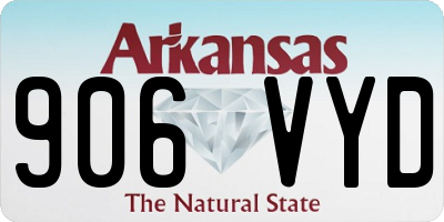 AR license plate 906VYD
