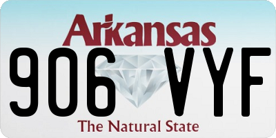 AR license plate 906VYF