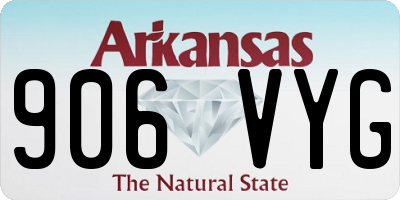 AR license plate 906VYG