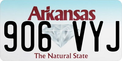 AR license plate 906VYJ