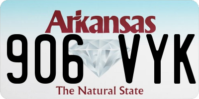 AR license plate 906VYK