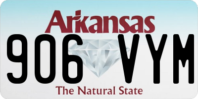 AR license plate 906VYM